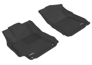 3D MAXpider - 3D MAXpider KAGU Floor Mat (BLACK) compatible with TOYOTA CAMRY 2012-2014 - Front Row - Image 1