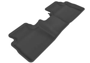 3D MAXpider - 3D MAXpider KAGU Floor Mat (BLACK) compatible with NISSAN ROGUE 2008-2013 - Second Row - Image 1