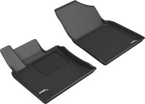 3D MAXpider - 3D MAXpider KAGU Floor Mat (BLACK) compatible with TOYOTA AVALON 2019-2024 - Front Row - Image 1