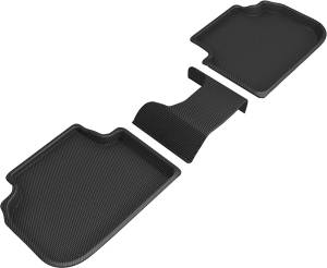 3D MAXpider - 3D MAXpider KAGU Floor Mat (BLACK) compatible with BMW 2 SERIES GRAN COUPE (F44) FWD 2020-2024 - Second Row - Image 1