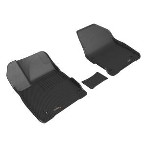 3D MAXpider - 3D MAXpider KAGU Floor Mat (BLACK) compatible with KIA EV6 / EV6 GT 2022-2024 - Front Row - Image 1