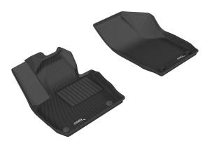 3D MAXpider - 3D MAXpider KAGU Floor Mat (BLACK) compatible with AUDI Q3 (8U) 2015-2018 - Front Row - Image 1