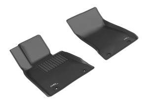 3D MAXpider - 3D MAXpider KAGU Floor Mat (BLACK) compatible with GENESIS/HYUNDAI G80 RWD/GENESIS RWD SEDAN 2015-2020 - Front Row - Image 1