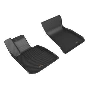 3D MAXpider - 3D MAXpider KAGU Floor Mat (BLACK) compatible with BMW i4 2022-2024 - Front Row - Image 1