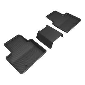 3D MAXpider - 3D MAXpider KAGU Floor Mat (BLACK) compatible with TOYOTA CROWN 2023-2024 - Second Row - Image 1