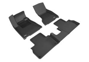 3D MAXpider - 3D MAXpider KAGU Floor Mat (BLACK) compatible with MASERATI LEVANTE 2017-2018 - Full Set - Image 1