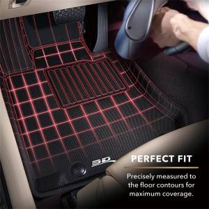 3D MAXpider - 3D MAXpider KAGU Floor Mat (BLACK) compatible with DODGE RAM 2500 MEGA CAB 2019-2024 - Full Set - Image 2