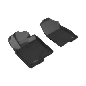 3D MAXpider - 3D MAXpider KAGU Floor Mat (BLACK) compatible with HONDA/ACURA CIVIC/INTEGRA 2022-2024 - Front Row - Image 1