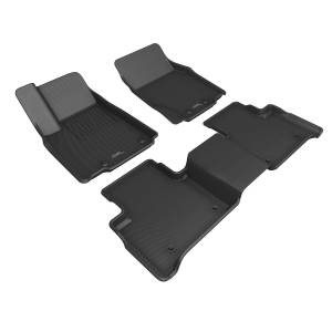 3D MAXpider - 3D MAXpider KAGU Floor Mat (BLACK) compatible with JEEP GRAND CHEROKEE (WL) 2022-2024 - Full Set - Image 1