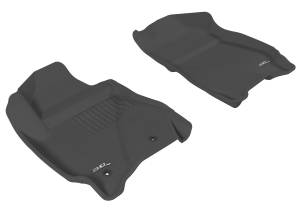 3D MAXpider - 3D MAXpider KAGU Floor Mat (BLACK) compatible with FORD/MAZDA ESCAPE/TRIBUTE 2011-2012 - Front Row - Image 1