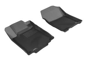 3D MAXpider - 3D MAXpider KAGU Floor Mat (BLACK) compatible with HONDA CR-V 2012-2016 - Front Row - Image 1