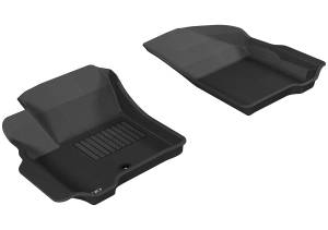 3D MAXpider - 3D MAXpider KAGU Floor Mat (BLACK) compatible with DODGE JOURNEY 2009-2012 - Front Row - Image 1