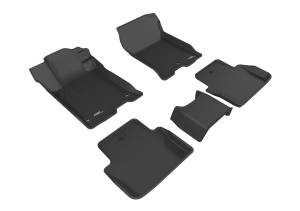 3D MAXpider - 3D MAXpider KAGU Floor Mat (BLACK) compatible with ACURA TLX FWD 2015-2020 - Full Set - Image 1