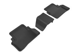 3D MAXpider - 3D MAXpider KAGU Floor Mat (BLACK) compatible with MERCEDES-BENZ E-CLASS SEDAN/E43 AMG SEDAN 2019-2023 - Second Row - Image 1
