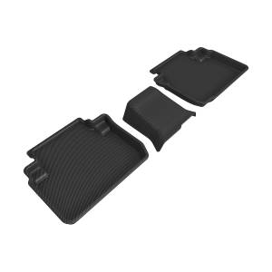 3D MAXpider - 3D MAXpider KAGU Floor Mat (BLACK) compatible with MITSUBISHI ECLIPSE CROSS 2018-2024 - Second Row - Image 1