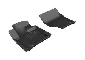3D MAXpider - 3D MAXpider KAGU Floor Mat (BLACK) compatible with AUDI Q7 7-SEAT (4L) 2007-2015 - Front Row - Image 1