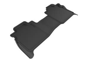 3D MAXpider - 3D MAXpider KAGU Floor Mat (BLACK) compatible with NISSAN TITAN CREW CAB 2016-2024 - Second Row - Image 1
