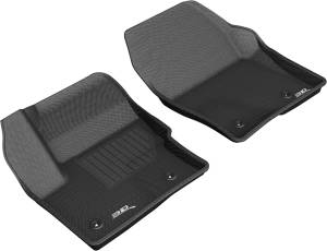 3D MAXpider - 3D MAXpider KAGU Floor Mat (BLACK) compatible with LINCOLN MKC 2017-2019 - Front Row - Image 1