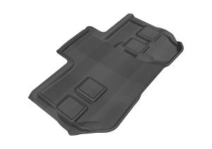 3D MAXpider - 3D MAXpider KAGU Floor Mat (BLACK) compatible with CHEVROLET SUBURBAN 2011-2014 - Third Row - Image 1