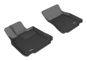 3D MAXpider - 3D MAXpider KAGU Floor Mat (BLACK) compatible with LEXUS LS460/LS460L 2007-2012 - Front Row - Image 1