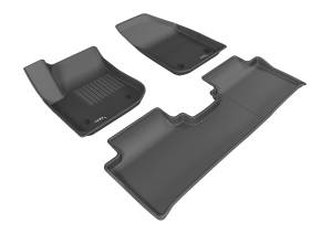 3D MAXpider - 3D MAXpider KAGU Floor Mat (BLACK) compatible with BUICK ENVISION 2016-2020 - Full Set - Image 1