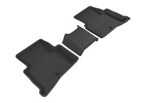 3D MAXpider - 3D MAXpider KAGU Floor Mat (BLACK) compatible with KIA SPORTAGE 2017-2022 - Second Row - Image 1