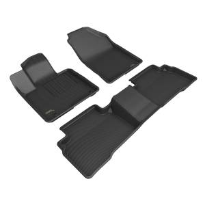 3D MAXpider - 3D MAXpider KAGU Floor Mat (BLACK) compatible with HYUNDAI TUCSON 2023-2024 - Full Set - Image 1