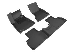 3D MAXpider - 3D MAXpider KAGU Floor Mat (BLACK) compatible with MASERATI LEVANTE 2017-2018 - Full Set - Image 1