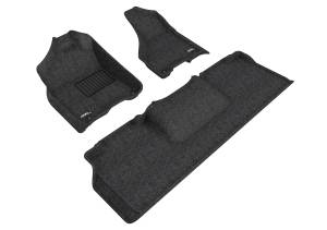 3D MAXpider - 3D MAXpider ELEGANT Floor Mat (BLACK) compatible with DODGE RAM 2500/3500 MEGA CAB 2012-2018 - Full Set - Image 1