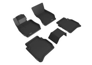 3D MAXpider - 3D MAXpider KAGU Floor Mat (BLACK) compatible with MERCEDES-BENZ S CLASS (V223) 2021-2024 - Full Set - Image 1