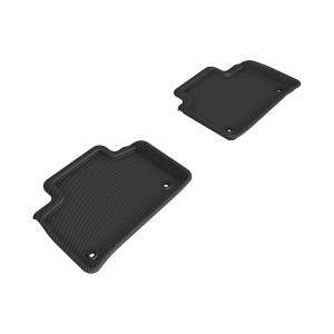 3D MAXpider - 3D MAXpider KAGU Floor Mat (BLACK) compatible with LEXUS LS460 2013-2017 - Second Row - Image 1