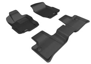 3D MAXpider - 3D MAXpider KAGU Floor Mat (BLACK) compatible with MERCEDES-BENZ ML-CLASS (W164) 2006-2011 - Full Set - Image 1