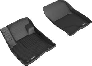 3D MAXpider - 3D MAXpider KAGU Floor Mat (BLACK) compatible with FORD ESCAPE 2020-2024 - Front Row - Image 1