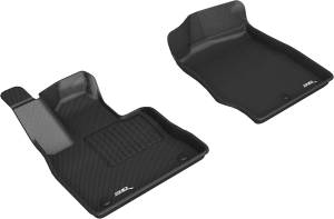 3D MAXpider - 3D MAXpider KAGU Floor Mat (BLACK) compatible with FORD EXPLORER 2020-2024 - Front Row - Image 1