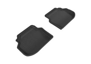 3D MAXpider - 3D MAXpider KAGU Floor Mat (BLACK) compatible with BMW 5 SERIES SEDAN (F10) RWD 2011-2014 - Second Row - Image 1