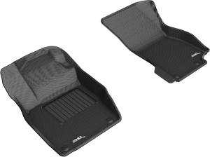 3D MAXpider - 3D MAXpider KAGU Floor Mat (BLACK) compatible with AUDI A8 L (D5/4N) 2019-2024 - Front Row - Image 1