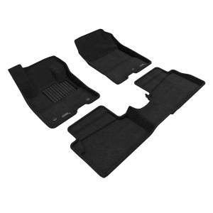 3D MAXpider - 3D MAXpider ELEGANT Floor Mat (BLACK) compatible with FORD MAVERICK 2022-2024 - Full Set - Image 1