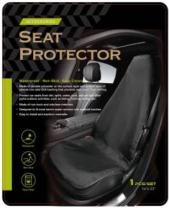 3D MAXpider - 3D UNIVERSAL BUCKET SEAT DEFENDER BLACK - Image 1