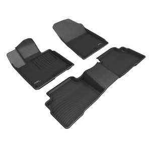 3D MAXpider - 3D MAXpider KAGU Floor Mat (BLACK) compatible with KIA SPORTAGE 2023-2024 - Full Set - Image 1