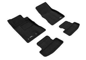 3D MAXpider - 3D MAXpider ELEGANT Floor Mat (BLACK) compatible with FORD MUSTANG 2015-2024 - Full Set - Image 1