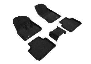 3D MAXpider - 3D MAXpider ELEGANT Floor Mat (BLACK) compatible with PORSCHE CAYENNE SUV/COUPE (9Y0/9Y3) 2019-2024 - Full Set - Image 1