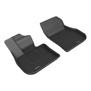 3D MAXpider - 3D MAXpider KAGU Floor Mat (BLACK) compatible with BMW X1 2023-2024 - Front Row - Image 1