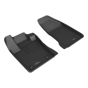 3D MAXpider - 3D MAXpider KAGU Floor Mat (BLACK) compatible with DODGE HORNET 2023-2024 - Front Row - Image 1