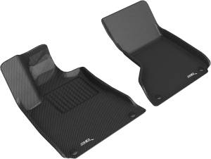 3D MAXpider - 3D MAXpider KAGU Floor Mat (BLACK) compatible with MASERATI GHIBLI 2013-2018 - Front Row - Image 1